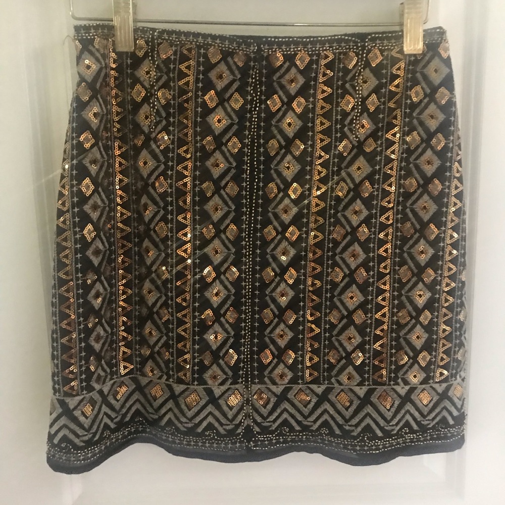 Sequence Embroidered Mini Skirt - image 3